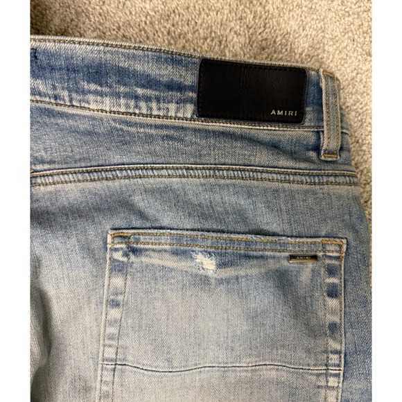 Amiri Bones Appliqué Skinny Jeans Size 34 Retail: $1,190 - Picture 4 of 6